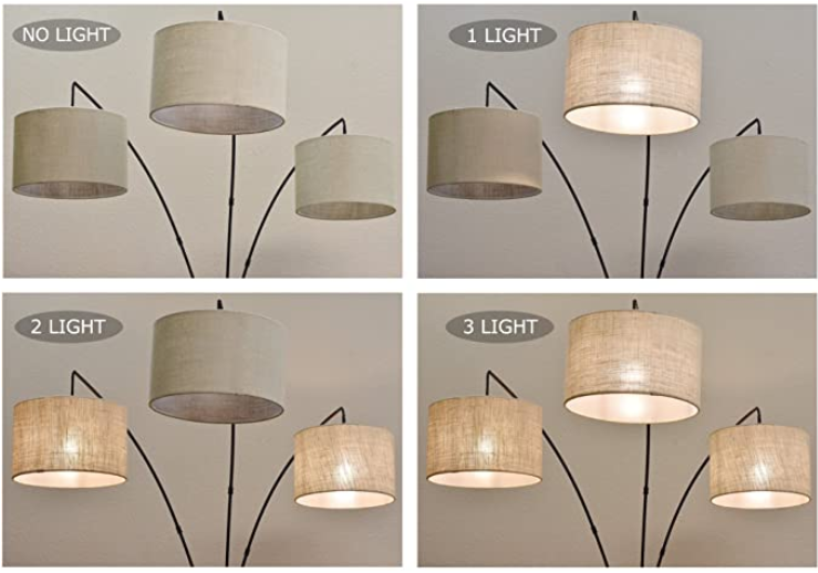 Arc lamp lighting levels